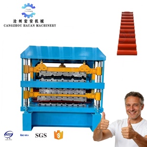Breeding Anti-corrosion + Drying Anti-slip <b>Tile</b> 3-layer Production Equipment Full-automatic 3-layer Roll Forming Machine - Product Image 1