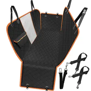 Kinning Imperméable Durable Anti-Rayures Antidérapant Suv Voitures Pet Chien Housses de Siège de Voiture Protecteur avec Fenêtre de Visualisation en Maille