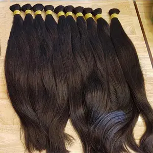 Meches humain en gros virgem indiano humano trança a granel afro kinky russo loiro produtos de cuidados cabelo Fornecedores Extensões brasil