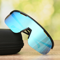 Lunettes de soleil de sport pour hommes et femmes, 100% protection UV, anti-poussière, coupe-vent, pour la course à pied et le cyclisme, lunettes pour les sports de plein air