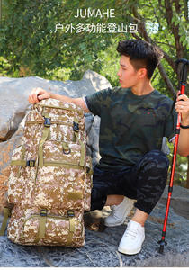 Sac à dos tactique camouflage anti-odeur avec fermeture éclair en polyester imperméable, grand sac à dos de randonnée avec logo personnalisé - Product Image 6