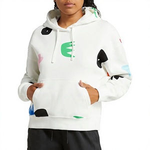 Sweat-shirts et pulls à capuche décontractés pour femmes de haute qualité, tendance, grande taille, respirants, tricotés, 100% coton, à capuche unie - Product Image 1