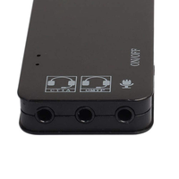 HUB USB2.0 Type-C à 3 ports + carte son virtuelle HD7.1, double prise audio CTIA/OMTP 3,5 mm, Plug&Play sans pilote pour ordinateur portable