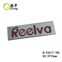 Étiquettes personnalisées en métal pour vêtements, accessoires de vêtements, logo, étiquette nom, en métal pour couture