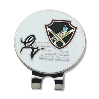 Clip de chapeau de golf en métal magnétique fort personnalisé OEM Porte-casquettes en argent Accessoires d'entraînement de golf Clips de chapeau de golf Marqueur de balle