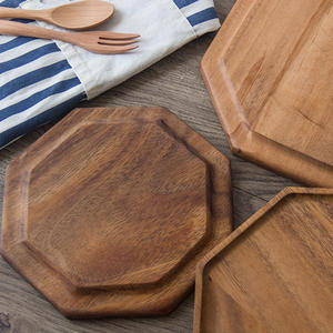 סיטונאי עץ צ 'קיה סיטונאי צלחת סגנון כפרי הגשה למגש למגש לקינוח פירות מזון עבור מלונות 100 יח moq - Product Image 3