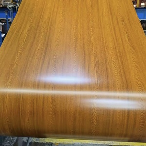 Usine vente entière prépeint en acier galvanisé grain de bois peau d'acier PPGI prix - Product Image 5