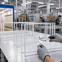 Akıllı Ekranlar için Özelleştirilebilir Hassas Uyumlu CNC İşlemeli Metal Çerçeve, Alüminyum Profil Gösterge Paneli Çerçevesi
