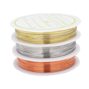 <b>Copper</b> Wire For <b>Bracelet</b> Making 1mm Round Gold <b>Copper</b> Rhodium Color Preserving Jewelry Findings - Product Image 4