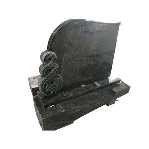 Mausolées en granit naturel chinois Pierres tombales Pierre tombale en granit noir sur mesure - Product Image 3