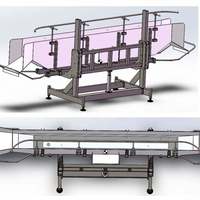 Système de convoyeur aérien complet en acier inoxydable pour abattoir de volailles avec crochets de suspension et déflecteurs de séparation