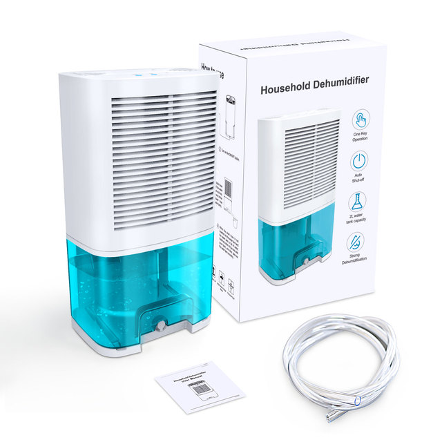 Home Portable Electric Dehumidifier with Peltier Technology Automatic Defrost Smart Control Compact Design for Bedroom Bathroom