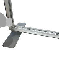 Nouvelle boîte lumineuse publicitaire 2025, LED SEG double face, cadre en aluminium imprimé sur mesure, toile de fond en tissu, kit pliable sans outil