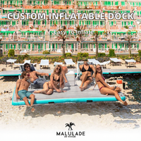 Plateforme flottante gonflable personnalisée pour yacht, jet ski, ponton, avec tente Sunshape intégrée