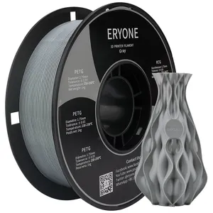 Eryone 3D máy in Filament PETG màu xám 1.75 MÉT 1kg dễ dàng để in với cao sức mạnh tác động độ dẻo dai cao