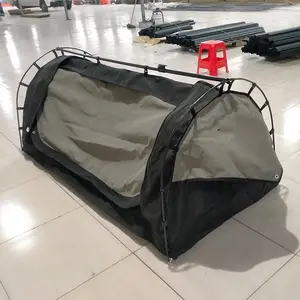 클래식 캠핑 여행 캔버스 2 인 호주 오토바이 swags 가방과 텐트