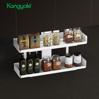 Rak Penyimpanan dan Pengatur Kabinet Dapur Kangyale, Keranjang Penyimpanan Model Tarik Turun