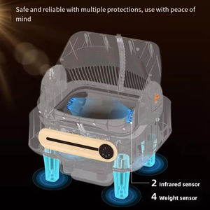 กระบะทรายแมวอัตโนมัติ 75 ลิตร ป้องกันกลิ่น รั่วซึม  รักษ์โลก ควบคุมผ่าน<span class=keywords><strong>แอ</strong></span><span class=keywords><strong>พ</strong></span> 5G ทำ<span class=keywords><strong>ความ</strong></span><span class=keywords><strong>สะอาด</strong></span>ตัวเอง ปลอดภัย - Product Image 6