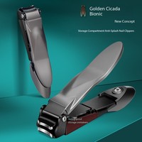 Offre Spéciale professionnel coupe-ongles coloré de haute qualité ensemble coupe-ongles en acier inoxydable avec attrape-éclaboussures pour la maison et le bureau