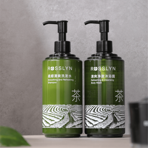 Shampooing et revitalisant pour cheveux à la fragrance de thé aux herbes naturelles, doux et nourrissant, gel douche hydratant et rafraîchissant pour <span class=keywords><strong>hôtel</strong></span> - Product Image 2