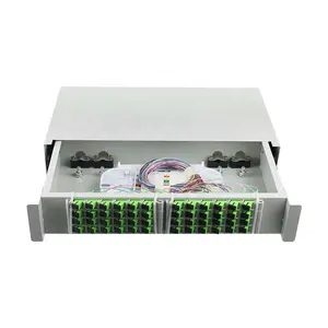 KEXINT 2U FTTH 48 SC Port High Quality Rack Type Optical Fiber Splitter Patch Panel