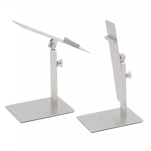 Montante per scarpe regolabile in acciaio inossidabile Design personalizzato per sandali espositore per scarpe sportive porta supporto negozio - Product Image 1