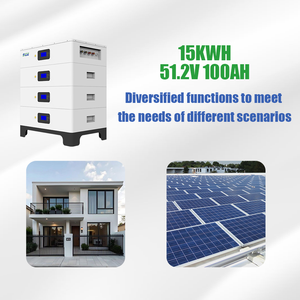 Batería de Litio Apilable de 15KWH para Uso Fuera de la Red, con BMS, Celdas de Alta Capacidad, Almacenamiento de Energía Residencial, Uso Doméstico, CAN - Product Image 1