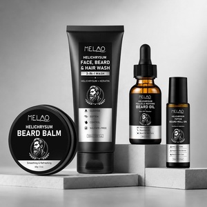 Helichrysum Salicylic Acid Keratin 3-in-1 <b>Beard</b> Wash 100ml Pore Clearing Exfoliating Sulfate-Free Face Hair Cleanser for Buildup - Product Image 2