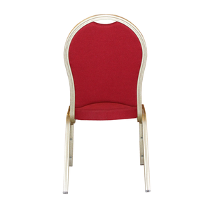 Cadeira empilhável de alumínio moderna chique por atacado para banquetes de casamento na igreja - Product Image 6