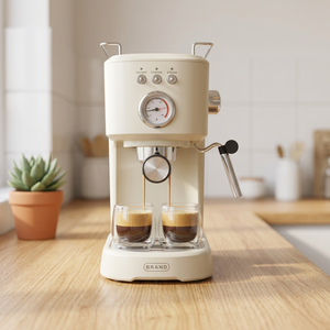 Cafetera Espresso Semiautomática de 20 Bares con Vaporizador de Leche, Máquina para Hacer Latte y Cappuccino para el Hogar - Product Image 1