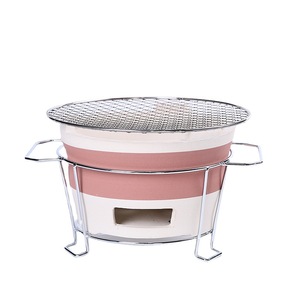 バーベキューグリル付きの新しいデザインの高品質屋外屋内ファイヤーピット薪燃焼パティオパティオキャンプ用セラミック暖炉 - Product Image 1