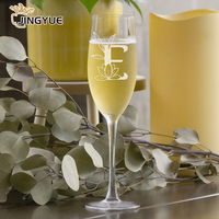 Verrerie à bière gravée avec logo personnalisé Verre à vin à champagne givré par sublimation pour cadeau d'anniversaire, Noël et mariage