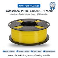 Filamen PETG 3D Printing 1.75mm, Resin Plastik Virgin Berkualitas Tinggi, Spool untuk Printer FDM, Prototipe Fungsional, Supplier OEM