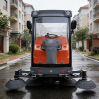 Nouvelle Balayeuse de voirie grande capacité haute pression autoportée pour routes et sols extérieurs, batterie 48V, 16000/h, bac à poussière 180L