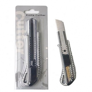 Cuchillo Multiusos <span class=keywords><strong>de</strong></span> <span class=keywords><strong>Seguridad</strong></span> Retráctil Automático <span class=keywords><strong>de</strong></span> Aleación <span class=keywords><strong>de</strong></span> Aluminio - Product Image 1