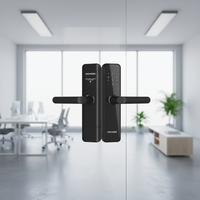 KUNCI PINTU Pintar Anti Maling Tahan Air Nirkabel Wifi Sidik Jari Aluminium KUNCI Pintu Digital Pintar