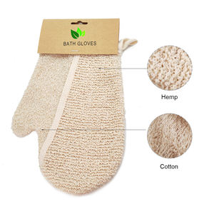 Guanti da Bagno Artigianali in Canapa e Cotone, Guanto Massaggiante Riutilizzabile alla Moda, Spugna Naturale Esfoliante per Rimuovere la Pelle Morta - Product Image 3