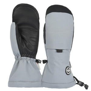 Guantes de cuero con aislamiento de Invierno <span class=keywords><strong>para</strong></span> mujer Guantes largos de esquí y Guantes de Snowboard a prueba de viento - Product Image 1