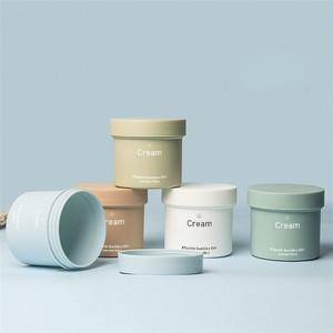 Pot en plastique PP blanc avec couvercle en dôme pour crème cosmétique pour le visage rechargeable 20g 50g 100g 8 oz 250g - Product Image 3