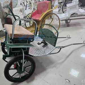 Chariot à chevaux professionnel à deux roues pour mariages et concerts – Fabricant de chariots durables en métal et bois - Product Image 3