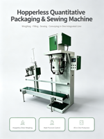 Máquina de Sellado y Empaquetado Integrada de Alta Precisión de 5-50 KG para Bolsas y Películas, para Productos Químicos, Alimentos y Gránulos
