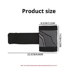 رباط معصم رياضي من مينيكس OEM/ODM، رباط ضاغط قابل للتنفس من النايلون، مناسب للياقة البدنية ومضاد للانزلاق - Product Image 2