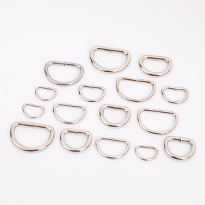 Boucles en D en métal de différentes tailles, accessoires de quincaillerie classiques et robustes pour sacs - Product Image 2