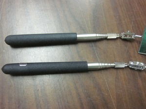 กระจกมองข้างแบบ2 in-1ที่มีแสงสว่างเครื่องมือแต่งหน้าทรงกลมกระจกตรวจสอบเครื่องสำอางแบบยืดหดได้ - Product Image 2