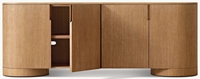 Meuble de salon moderne, console en bois, console multimédia avec tiroir de rangement, meuble TV, buffet à 4 portes