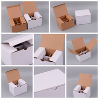 Boîtes rigides en carton blanc personnalisées, lamination mate, emballage écologique pour les cosmétiques de soin de la peau, 12 pièces, rouge à lèvres, vernis à ongles