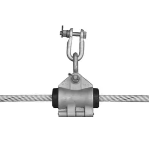 Pince de suspension pour câble ADSS Raccords de câbles optiques Suspension tangente et tiges préformées simples Suspension pour ADSS