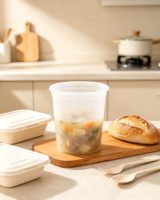 Contenants alimentaires Espak avec logo client, sans BPA, en PP de qualité alimentaire, 32 oz, compatibles micro-ondes, lave-vaisselle et congélateur, avec couvercles
