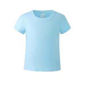 180gsm 100% Cotton Silk Screen Printed Custom Logo O-Neck Short Sleeve Regular Fit Men's T-Shirt Blanks - Product Image 4