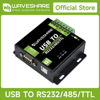Konverter USB ke RS232/485/TTL Waveshare Onboard FT232RL Kelas Industri, Mendukung Android Windows 11/10/8